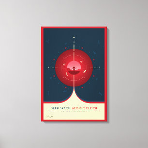 Impressão Em Tela Poster de relógio atômico de espaço profundo, vers