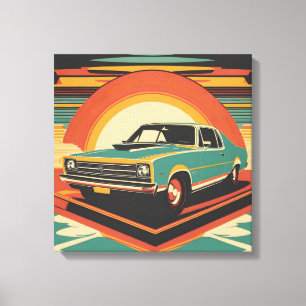 Impressão Em Tela Poster de retro clássico