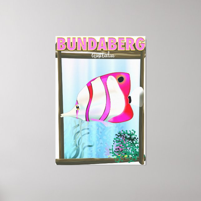 Impressão Em Tela Poster de viagens Bundaberg Austrália (Frente)