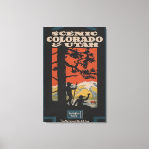 Impressão Em Tela Poster de viagens cénico de Colorado & de Utá