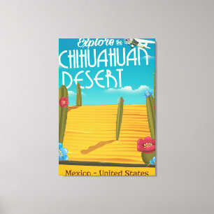 Impressão Em Tela Poster de viagens Chihuahuan Desert EUA méxico