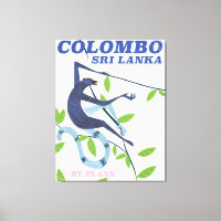 Poster de viagens colombo do Sri Lanka