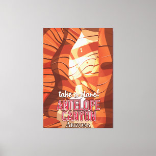 Impressão Em Tela Poster de viagens da arizona da garganta do