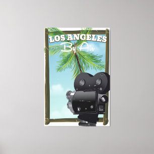 Impressão Em Tela Poster de viagens da Câmara de Cinema de Los Angel