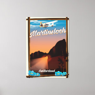 Impressão Em Tela Poster de viagens da suiça de Martinsloch