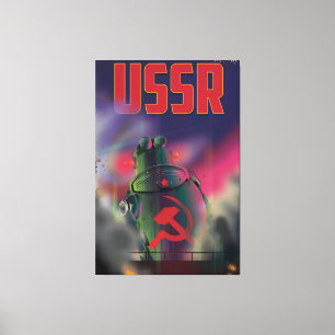 Impressão Em Tela poster de viagens de arte da Rússia soviética da