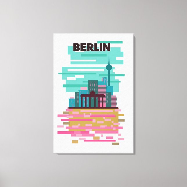 Impressão Em Tela Poster de viagens de Berlim (Frente)