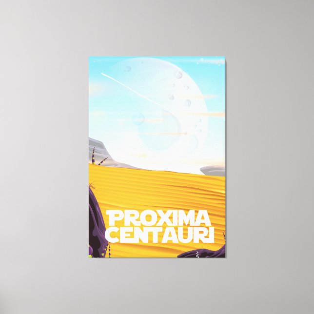 Impressão Em Tela Poster de viagens de ficção científica Proxima Cen (Frente)