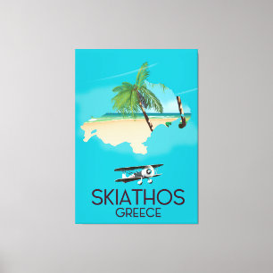 Impressão Em Tela Poster de viagens de Grécia do Skiathos