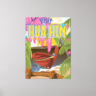 Impressão Em Tela Poster de viagens de Hua Hin Tailândia