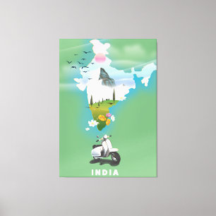 Impressão Em Tela Poster de viagens de India