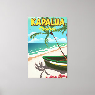 Impressão Em Tela Poster de viagens de Kapalua Havaí
