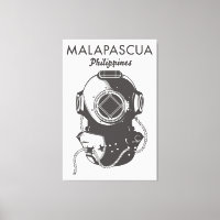 Poster de viagens de mergulho nas Filipinas