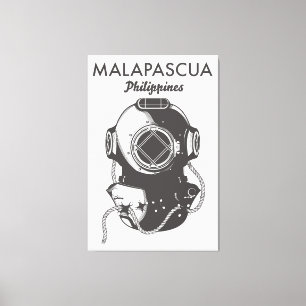 Impressão Em Tela Poster de viagens de mergulho nas Filipinas