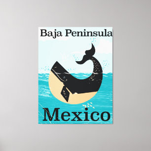 Impressão Em Tela poster de viagens de México da península do baja