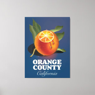 Impressão Em Tela Poster de viagens de Orange County California.