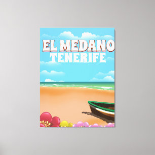 Impressão Em Tela Poster de viagens de praia de El Medano Tenerife