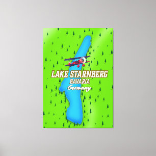 Impressão Em Tela Poster de viagens de Starnberg Baviera Alemanha do