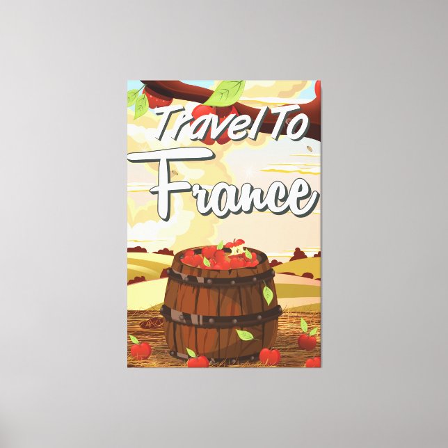 Impressão Em Tela poster de viagens De viagem Para França (Frente)