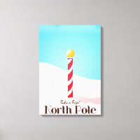 Poster de viagens do Polo Norte