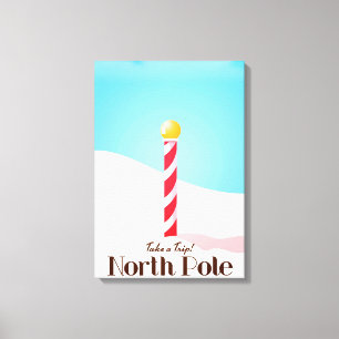 Impressão Em Tela Poster de viagens do Pólo Norte