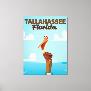Impressão Em Tela Poster de viagens dos desenhos animados de