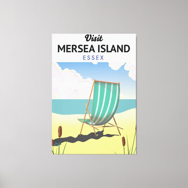 Impressão Em Tela Poster de viagens Essex da ilha de Mersia (Frente)