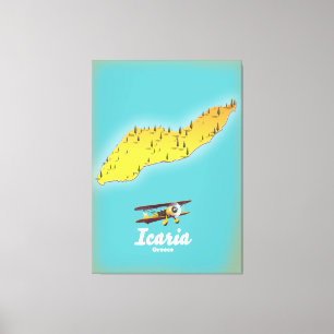 Impressão Em Tela Poster de viagens Grécia da Icasia.