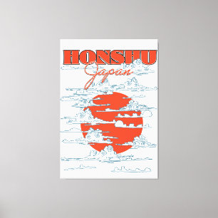 Impressão Em Tela Poster de viagens Honshu Japan