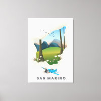 Poster de viagens Ilustrado de São Marino.