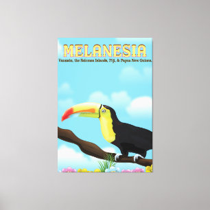 Impressão Em Tela Poster de viagens Melanesia Toucan