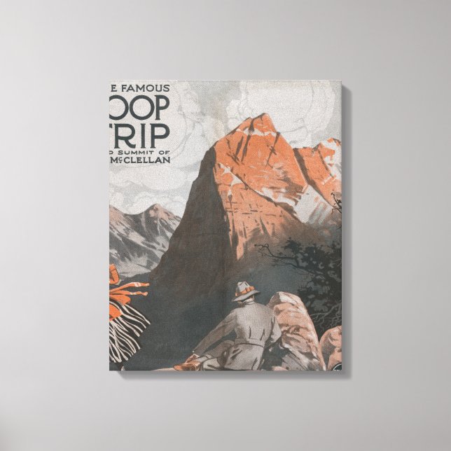Impressão Em Tela Poster de viagens Mt. McClellan & Loop Trip (Frente)