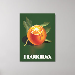Impressão Em Tela Poster de viagens Orange da Flórida