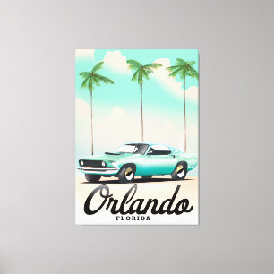 Impressão Em Tela Poster de viagens Orlando Dusk Florida