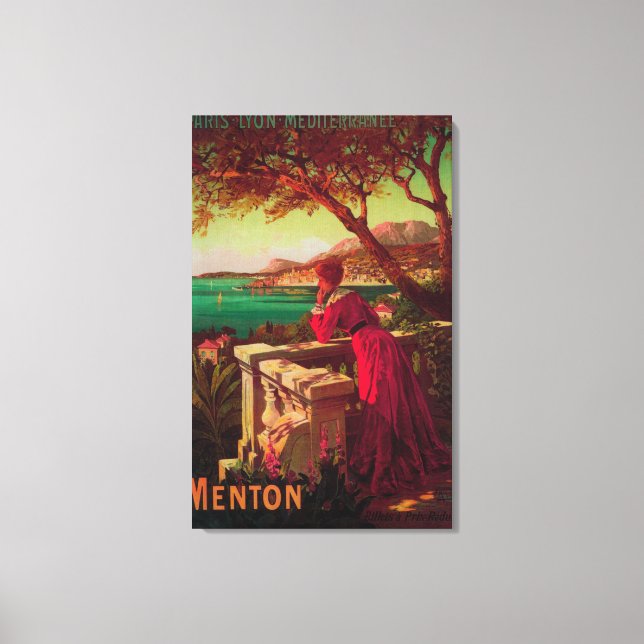 Impressão Em Tela Poster de viagens Riviera Francês # 2 (Frente)