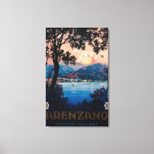 Impressão Em Tela Poster de viagens Riviera Italiano