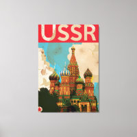 POSTER de Viagens vintage soviética USSR