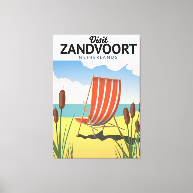 Impressão Em Tela Poster de viagens Zandvoort Países Baixos (Frente)