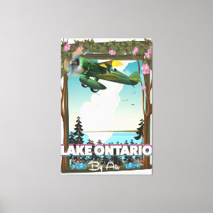Impressão Em Tela Poster de voo do Lago Ontário Norte-Americano
