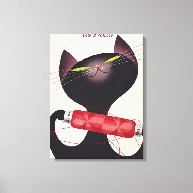 Impressão Em Tela Poster de Zwicky Cat por Donald Brun (Frente)