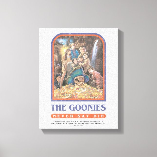 Impressão Em Tela Poster do Aniversário do Tesouro dos Goonies (Frente)