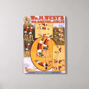 Impressão Em Tela Poster do Big Minstrel JubileeGymnasts do oeste