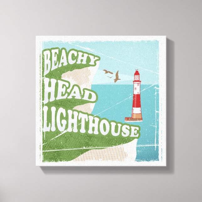 Impressão Em Tela Poster do farol da cabeça de praia (Frente)