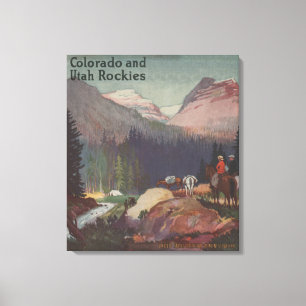 Impressão Em Tela Poster do promocional da estrada de ferro de