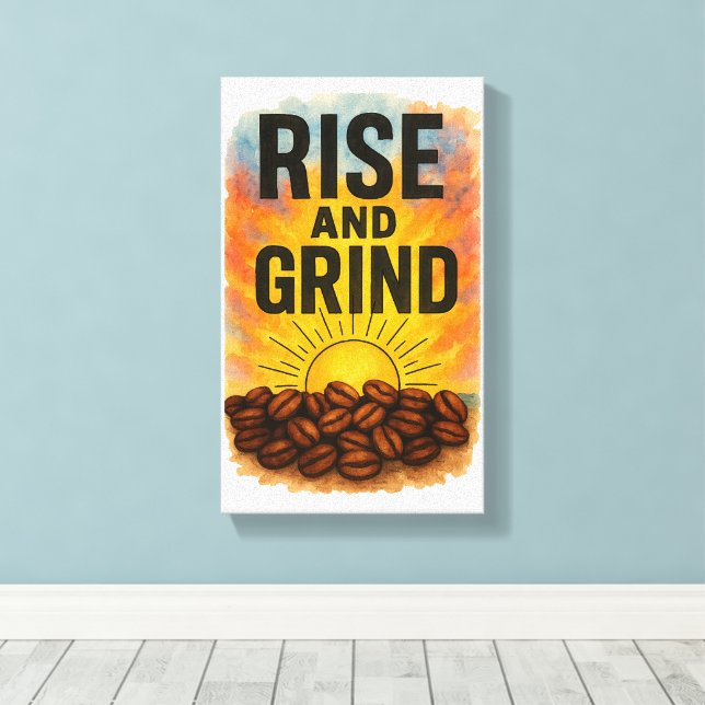 Impressão Em Tela Poster do Salão de Rise e Grind (Insitu(piso de madeira))