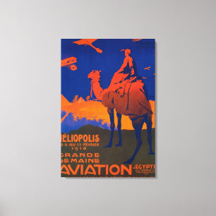 Impressão Em Tela Poster francês do promocional da linha aérea