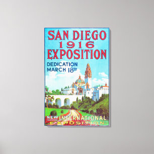 Impressão Em Tela Poster internacional da exposição de San Diego