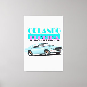 Impressão Em Tela Poster Orlando Flórida 80