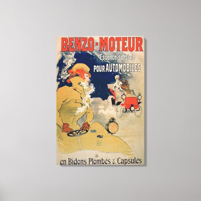 Impressão Em Tela Poster publicando "Benzo-Moteur" Motor Especi (Frente)