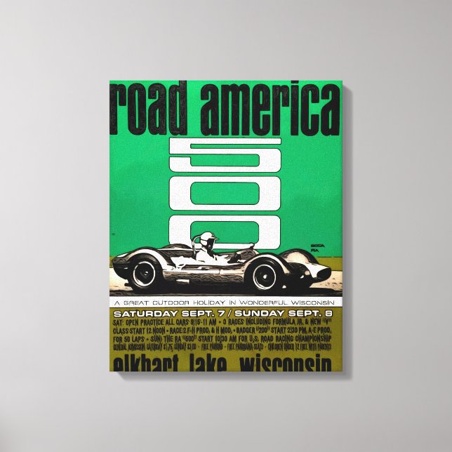 Impressão Em Tela Poster -Road America 500, (Frente)